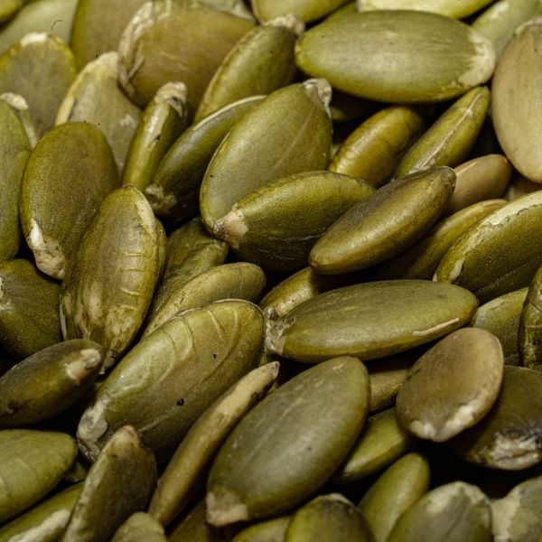 Semi di zucca verdi sgusciati